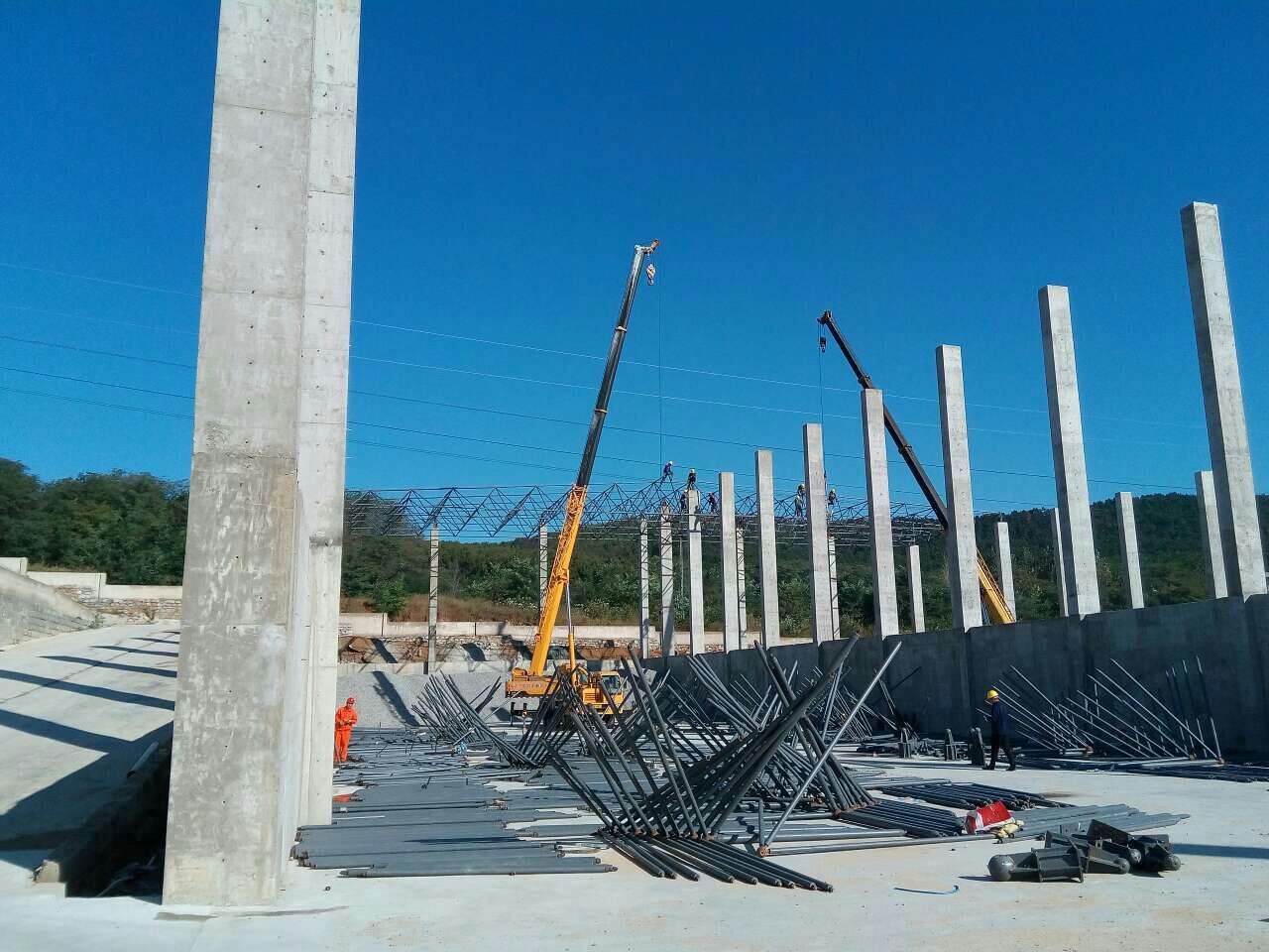 宣威搅拌站网架